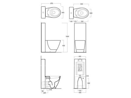 Бачок для унитаза Simas CT 09 bia
