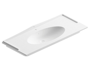 Раковина из санфаянса Berloni Bagno LAVQAVINCXR58 100 122х52 встраиваемая цвет белый