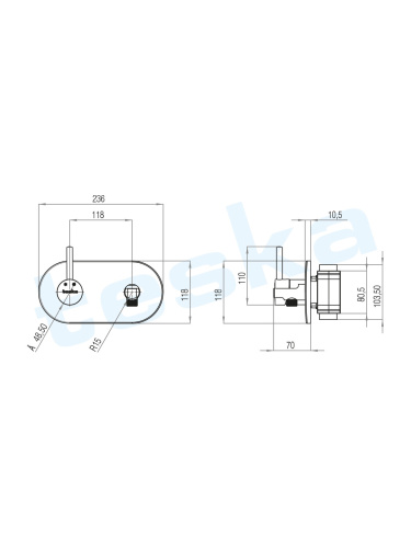 Гигиенический душ Teska ALIA BTK6600 хром - фото 2
