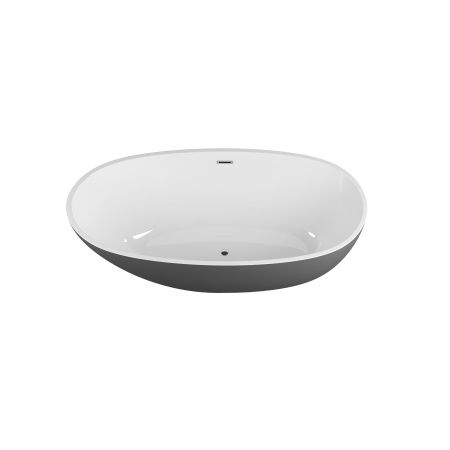 Ванна акриловая Grossman Fly GR-1104MB 170х75 отдельностоящая овальная с ножками