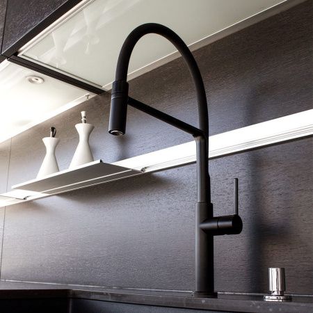 Смеситель для кухни Clever Chef 60146 на мойку черный