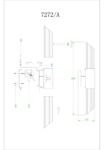 Бра Newport 7270 7272/A gold - фото 3