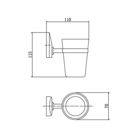 Стакан Fashun A1606