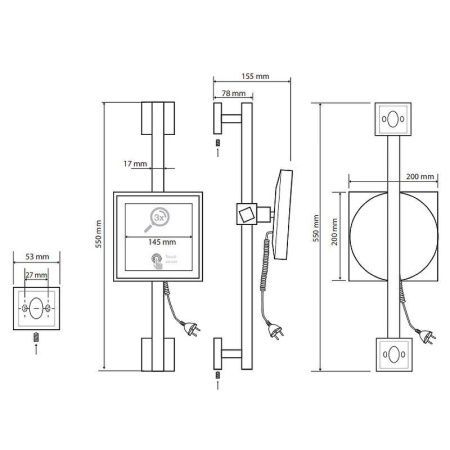 Косметическое зеркало Bemeta 116501672