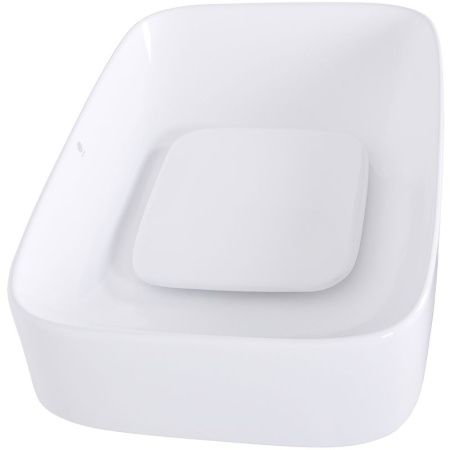 Раковина из сантехнического фарфора Orange B07-600W 60х40 накладная цвет белый