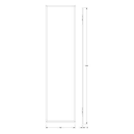 Зеркало Evoform Comfort BY 0954 40х160 подвесное