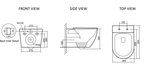 Унитаз подвесной SantiLine SL-5025 цвет белый с сиденьем микролифт безободковый смыв воронка-водоворот - фото 5