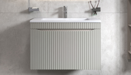 Тумба под раковину Velvex Alba 369 тирамису 76х45х51 подвесная цвет тирамису - фото 2