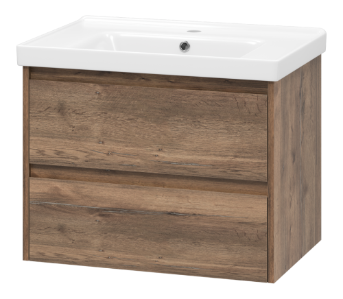 Тумба под раковину Brevita Dallas DAL-01070-074П 70х50 подвесная цвет коричневый