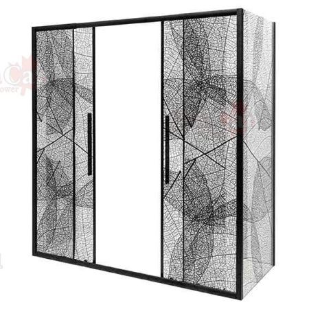 Душевой уголок AvaCan FB2-190-SB80 80х80 стекло тонированное профиль черный без поддона