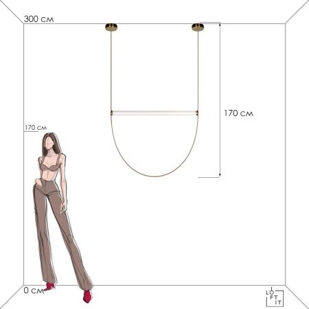 Светильник подвесной Loft It Liana 10221/1700