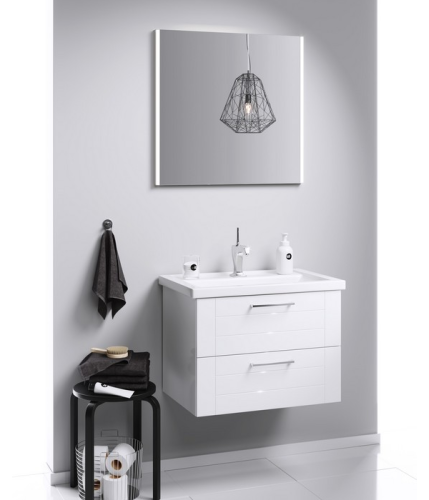 Тумба под раковину Aqwella Y MAN01072 67х45х49 подвесная цвет белый - фото 2