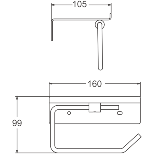 Бумагодержатель BELZ B9001-7 - фото 2