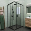 Душевой уголок Veconi Rovigo RV14-11090-01-C5 110х90 стекло прозрачное профиль черный без поддона