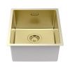 Кухонная мойка Paulmark LASSAN 38 UNI LA38-LG 40х35 цвет золото поверхность брашированная