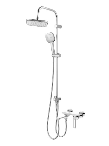 Душевая стойка Orange Splito M36-944cr настенная цвет хром - фото 2 Душевая стойка Orange Splito M36-944cr настенная цвет хром - фото 2