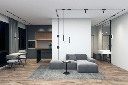 Трековый магнитный однофазный светильник Denkirs Air hang (Аир ханг) DK5375-BK