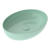 Раковина керамическая GSG Ceramic Design Easy EALAVOV55024 55х42 накладная цвет бирюзовый глянцевый без отверстий под смеситель