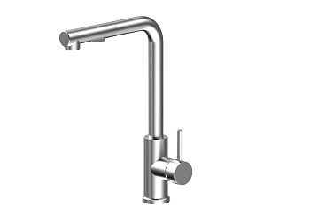 Смеситель для кухни AQG INOX FAN 05FAN510IS на столешницу никель