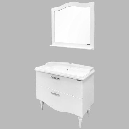 Тумба с раковиной Comforty Монако 00004136346CF 100х50 напольная цвет белый