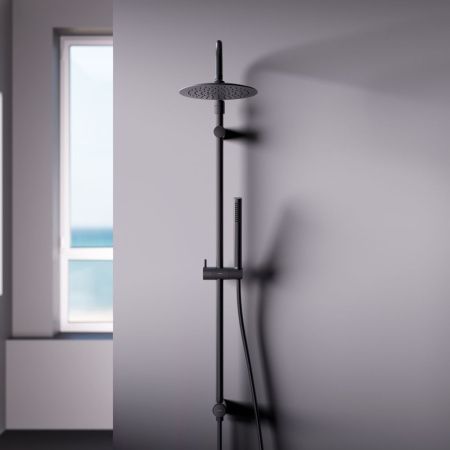 Душевая стойка Damixa Scandinavian Pure 936000300 настенная цвет черный