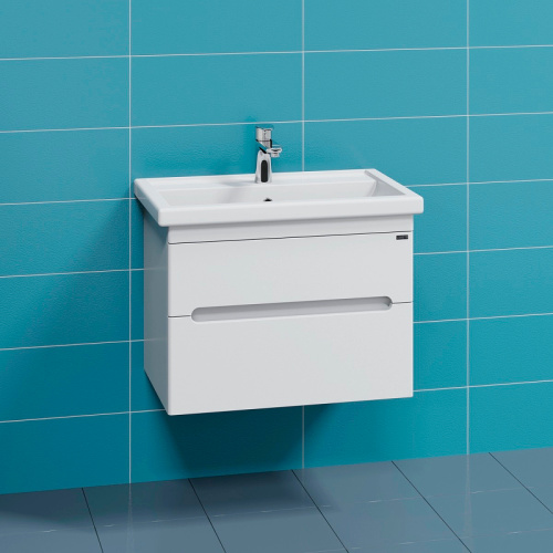 Тумба под раковину СанТа Лондон 224036 66х44х49 напольная цвет белый - фото 3