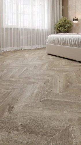 SPC ламинат Alpine Floor Chervon Alpine ECO 18-3 MC Дуб Натуральный Отбеленный Chevron толщина 0.5 см 43 класс 600х127 - фото 4