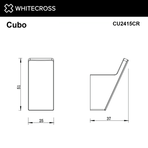Крючок Whitecross Cubo CU2415CR - фото 2