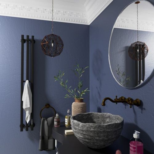 Полотенцесушитель Маргроид Inaro профильный Inaro3v-12012-1081-9005R 15х120 электрический черный матовый - фото 3