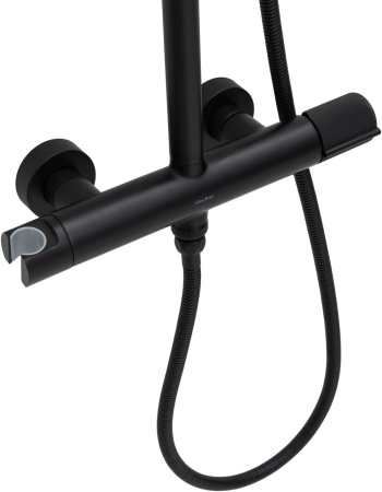 Душевая стойка Allen Brau Liberty 5.33007-31 настенная цвет черный