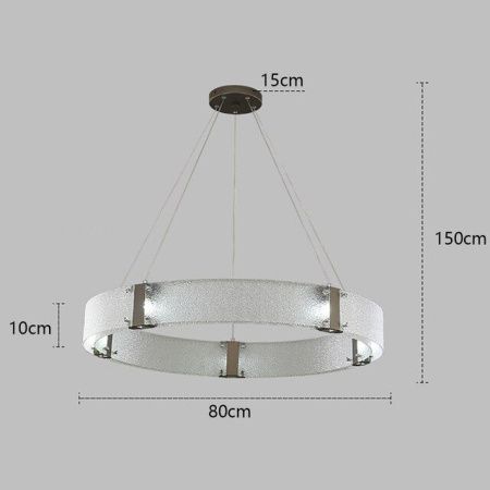 Светильник подвесной Delight Collection Parallel Ring (Параллел Ринг) D8028P/R/D800 black/white