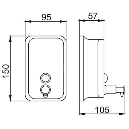 Дозатор для жидкого мыла Fashun A401