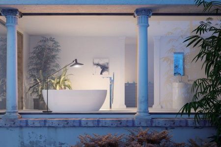 Ванна акриловая Vagnerplast Marbella KRBV169MAR7X-64 170х80 отдельностоящая овальная без каркаса