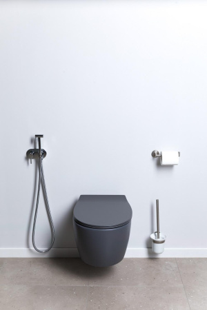 Чаша унитаза подвесная Allen Brau Fantasy 4.11004.AN цвет черный без сиденья безободковая каскадный смыв