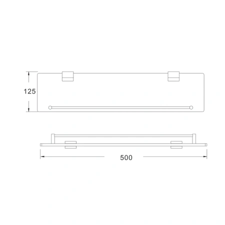 Полка в ванную комнату Rose RG17T RG1719T