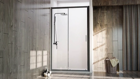 Душевая дверь Veconi Vianno VN72B-150-01-C4 150х190 стекло прозрачное профиль черный