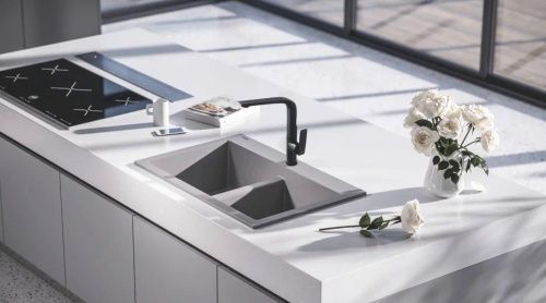 Смеситель для кухни Rose R2713H на мойку черный - фото 4