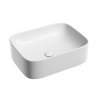 Раковина из сантехнического фарфора Ceramica Nova ELEMENT CN6052 50х40 накладная цвет белый без отверстий под смеситель