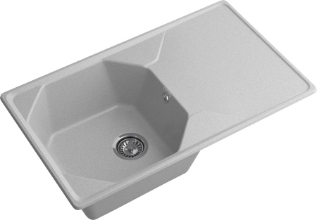 Кухонная мойка Granfest Unique U-840L серый 84х50 цвет серый поверхность матовая