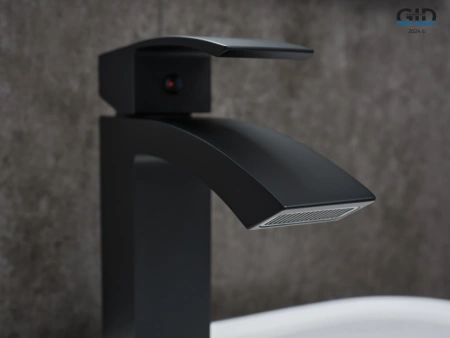 Смеситель Gid Cascada Victoria L120-BM-K (L120BMK) на раковину черный матовый