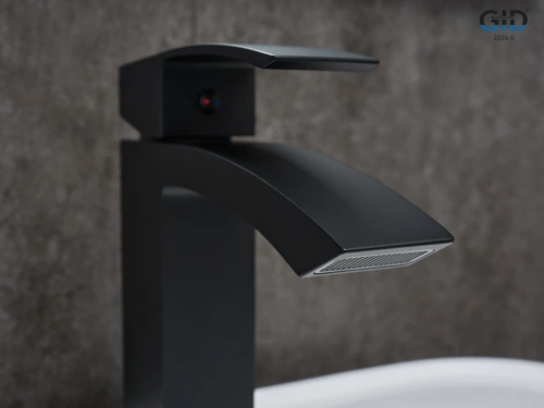Смеситель Gid Cascada Victoria L120-BM-K (L120BMK) на раковину черный матовый - фото 4