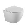 Унитаз подвесной BelBagno UNO BB7306CHR/SC белый с сиденьем микролифт безободковый каскадный смыв