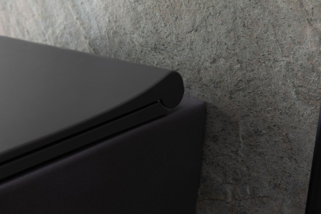 Чаша унитаза подвесная Allen Brau Priority 4.31002.AN цвет черный без сиденья безободковая каскадный смыв