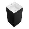 Раковина акриловая Wellsee Pure BY Wellsee 230716000 50х50 напольная цвет белый/черный 1 отверстие под смеситель
