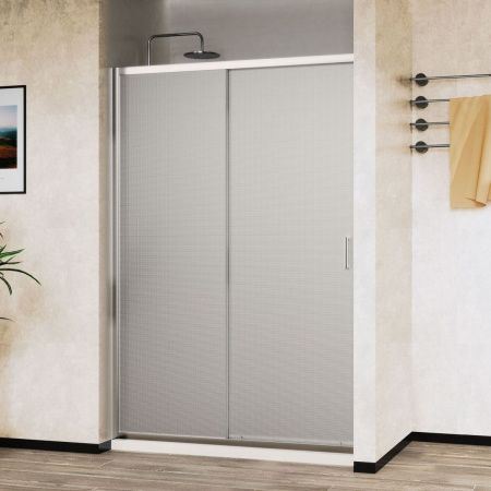 Душевая дверь Vincea City VDS-5CT100MT 100х195 стекло текстурное профиль хром