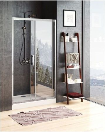 Душевая дверь Aquanet Delta NPE6121 1600 160х200 стекло прозрачное профиль хром