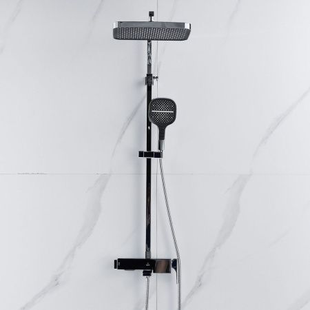 Душевая стойка Rose R1056 настенная цвет хром