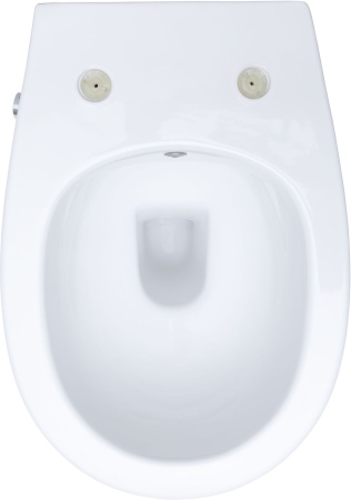 Чаша унитаза подвесная Allen Brau Fantasy 4.11HC1.20 цвет белый без сиденья безободковая каскадный смыв