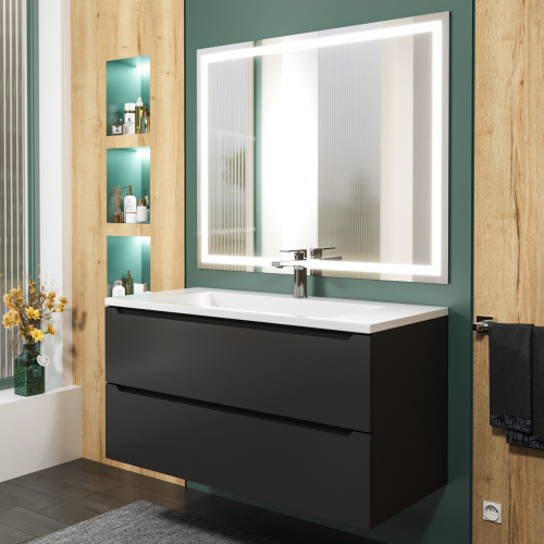Раковина Uperwood Infinity 100 см 45383433000 полувстраиваемая цвет белый - фото 2