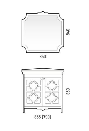 Тумба под раковину Corozo Манойр SD-00000970 80х50 напольная цвет белый
